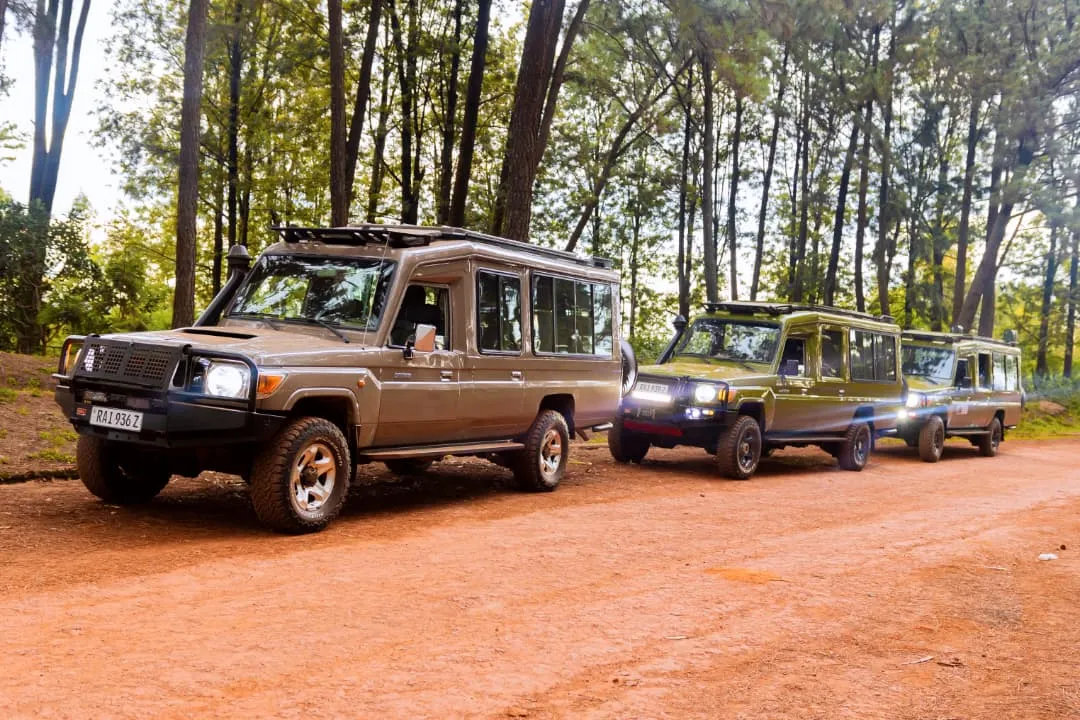 K&K Safari LTD vehicle collection for car rental in Kigali