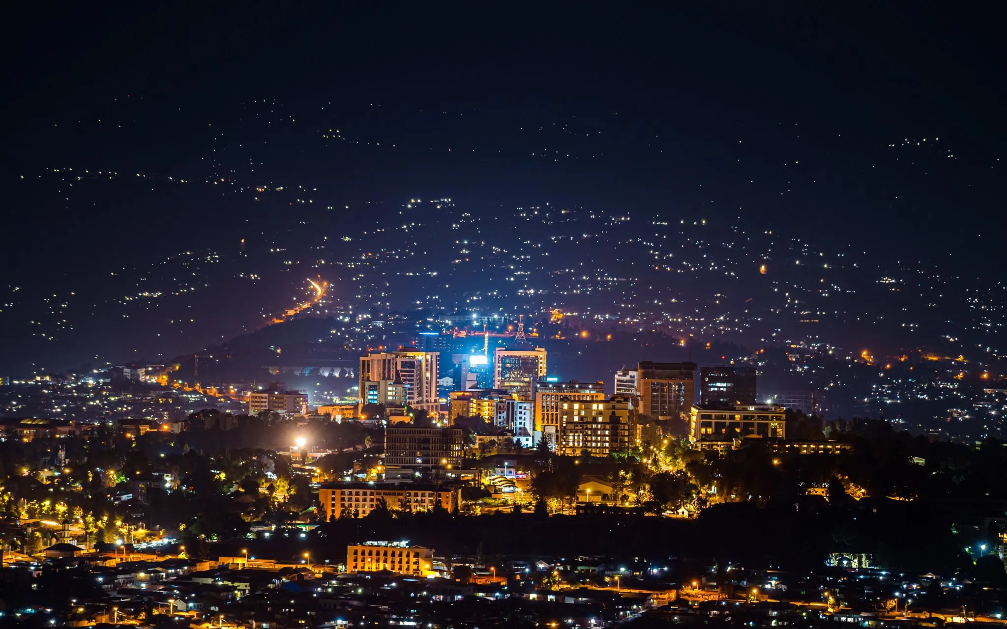 Kigali city at night